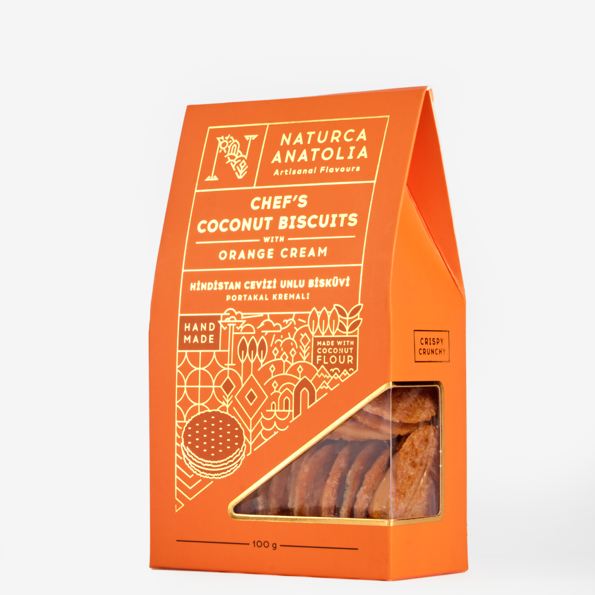 Naturca Anatolia Orange Cream Coconut Flour Biscuits 100g