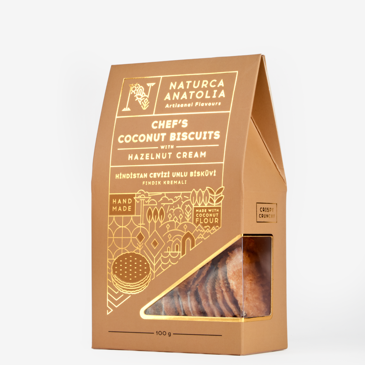 Naturca Anatolia Hazelnut Cream Coconut Flour Biscuits 100 gr