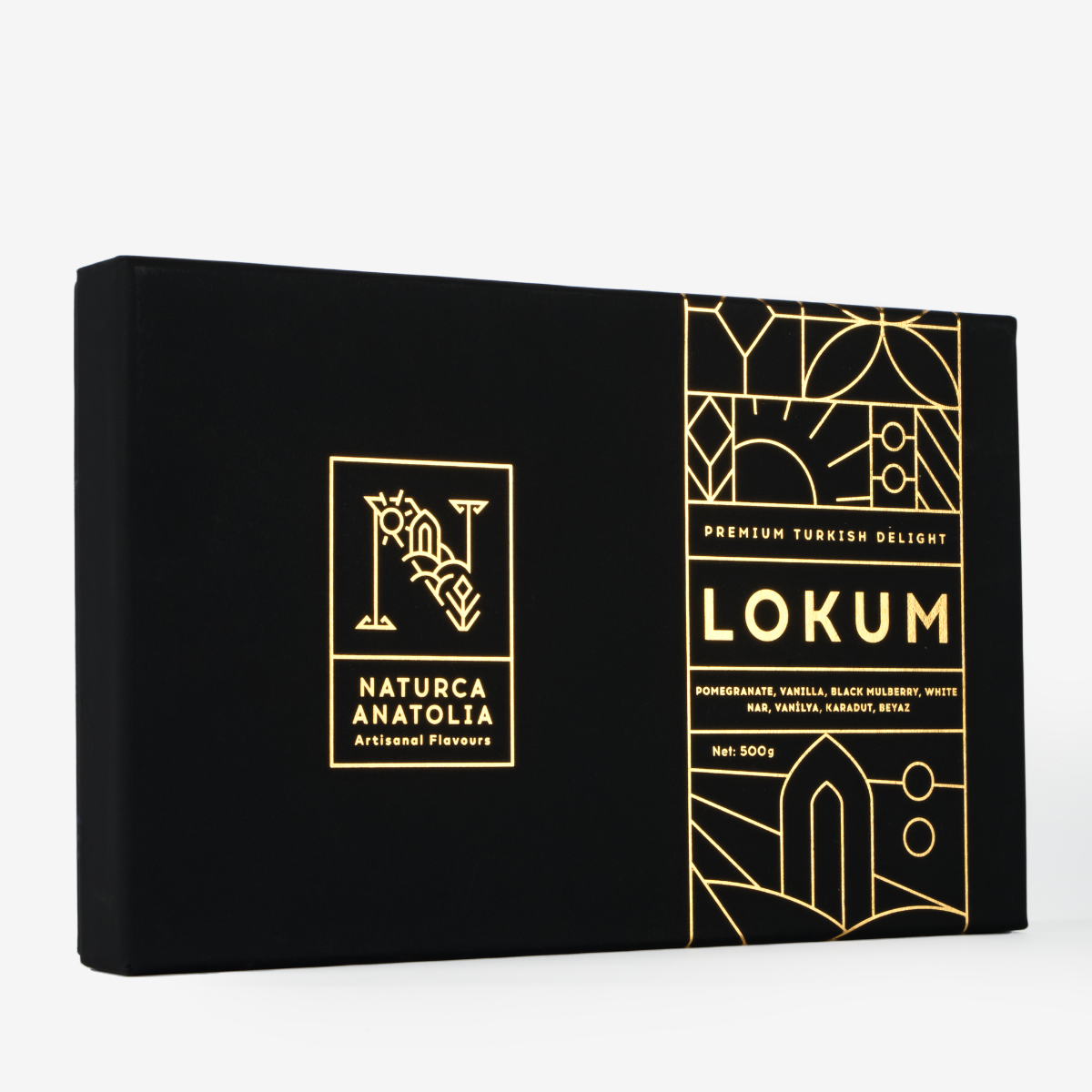 Naturca Anatolia Nar, Vanilya, Karadut Lokum (Siyah Kutu) 500 gr