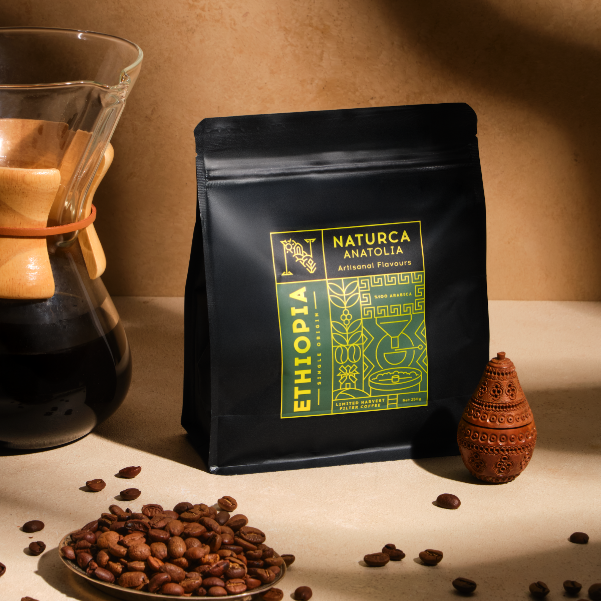Naturca Anatolia Çekirdek Kahve Etiyopya(Filtre) 250 gr