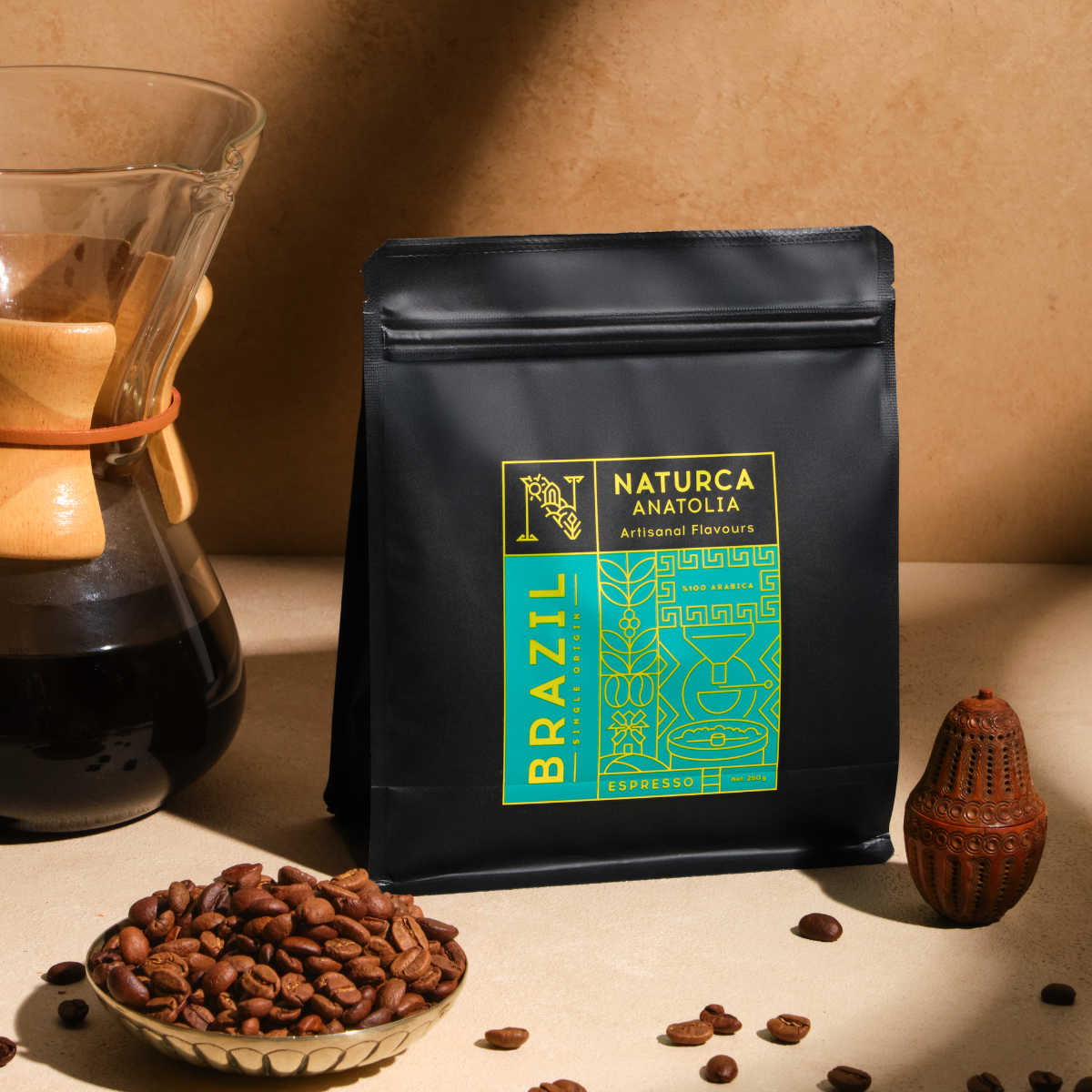 Naturca Anatolia Çekirdek Kahve Brezilya (Espresso) 250 gr