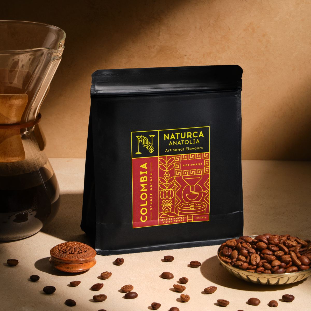 Naturca Anatolia Çekirdek Kahve Kolombiya (Filtre) 250 gr