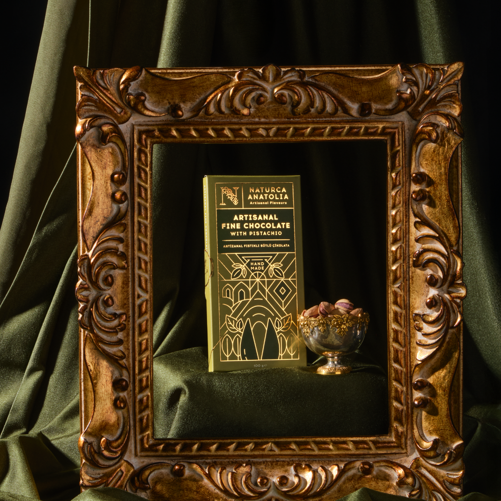 Naturca Anatolia Artizanal Fıstıklı Sütlü Tablet Çikolata 100 gr