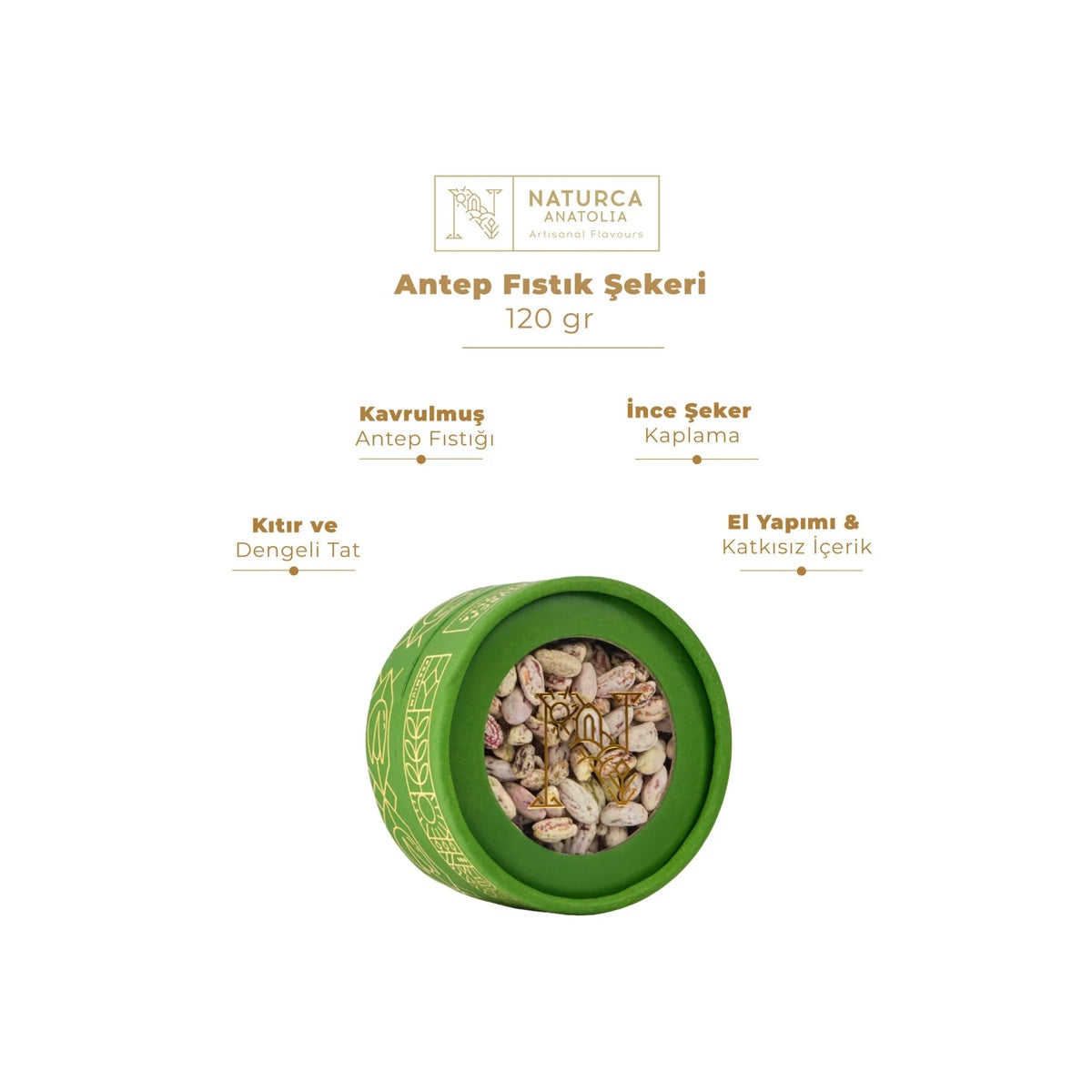 Naturca Anatolia Antep Fıstık Şekeri 120 gr