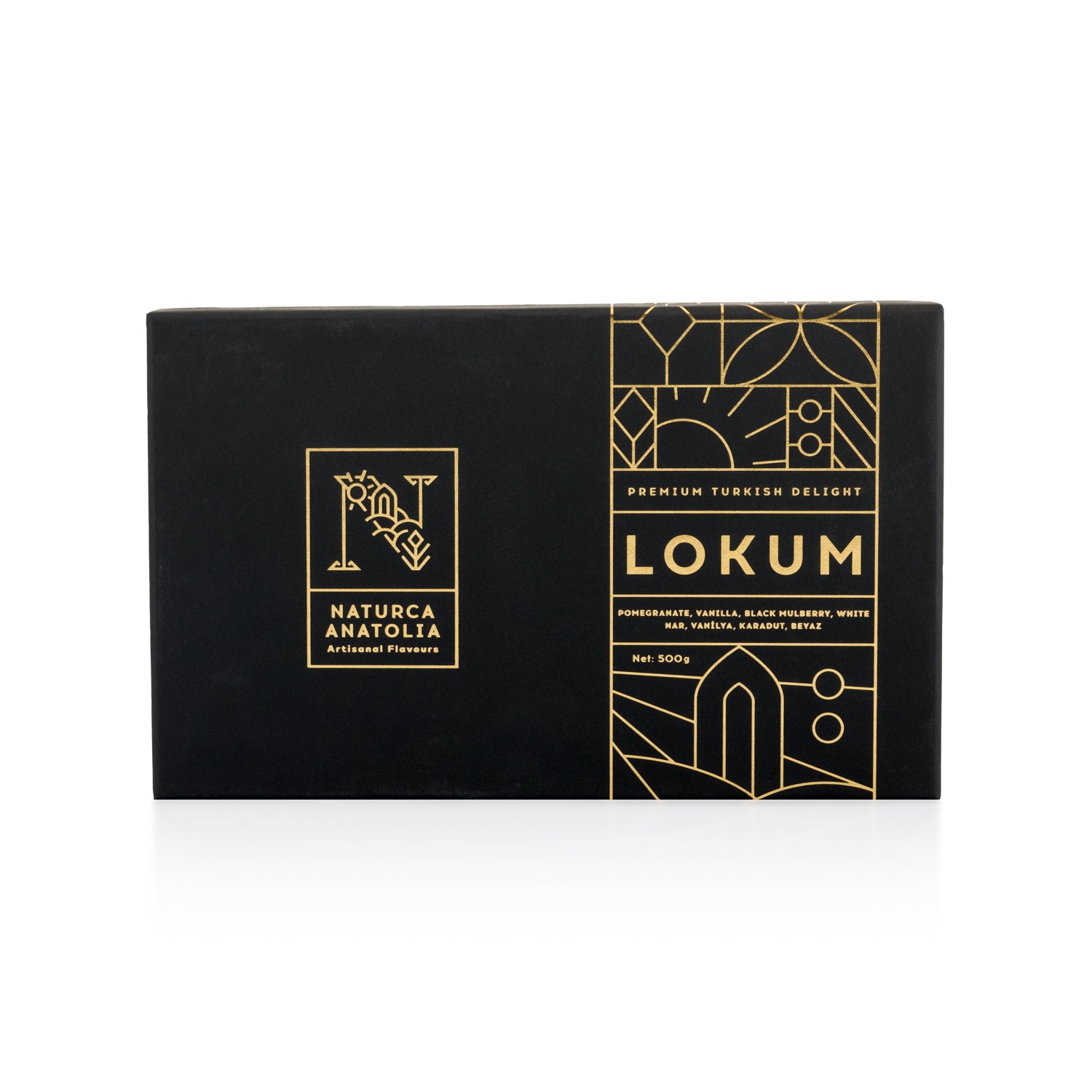 Naturca Anatolia Lokum Mix 500g (Nar, Karadut, Vanilya, Beyaz)