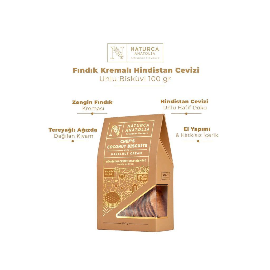 Naturca Anatolia Hazelnut Cream Coconut Flour Biscuits 100 gr